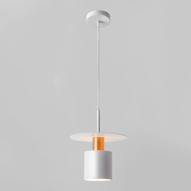 Lampe suspendue à la teinte en métal simple luminaire pendentif pour salle à manger du salon