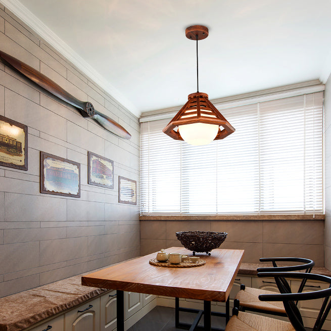 Assayage d'éclairage suspendu en bois moderne pour le café Room