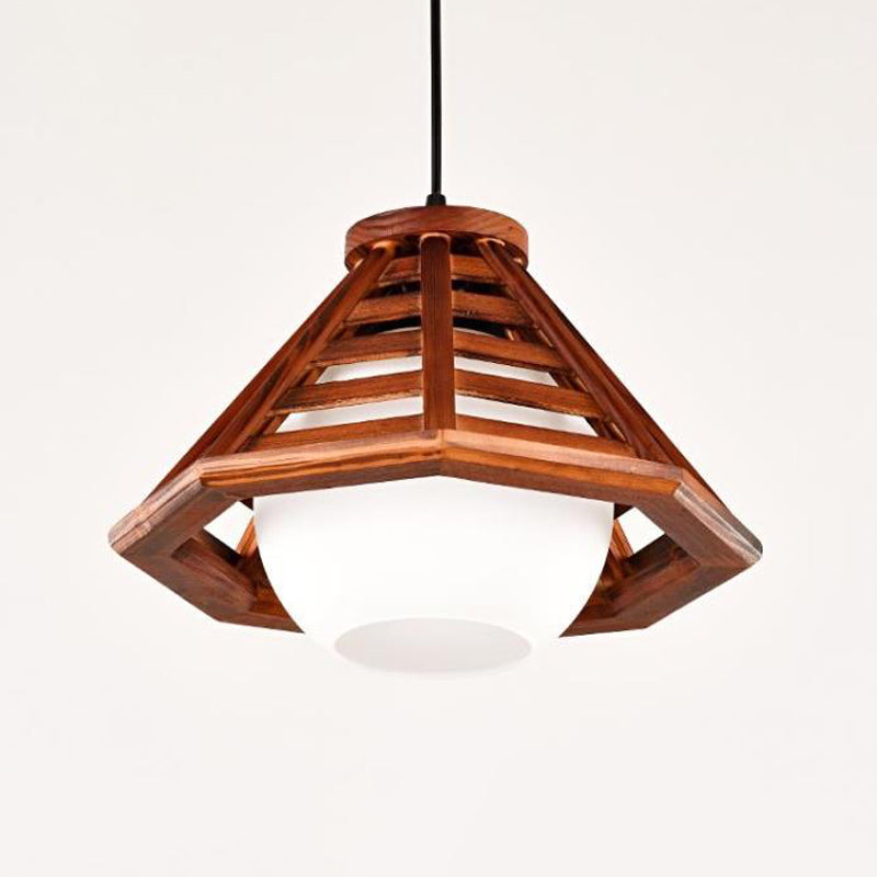 Assayage d'éclairage suspendu en bois moderne pour le café Room