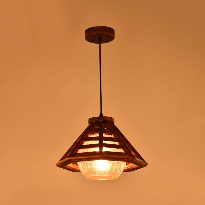 Assayage d'éclairage suspendu en bois moderne pour le café Room