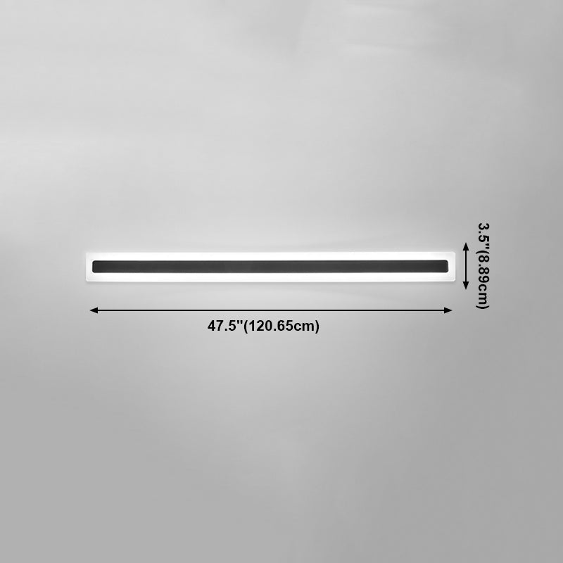 LAMPE MUR MUR simple Nordique LED moderne Long Strip Wall Lampe Forme pour le salon