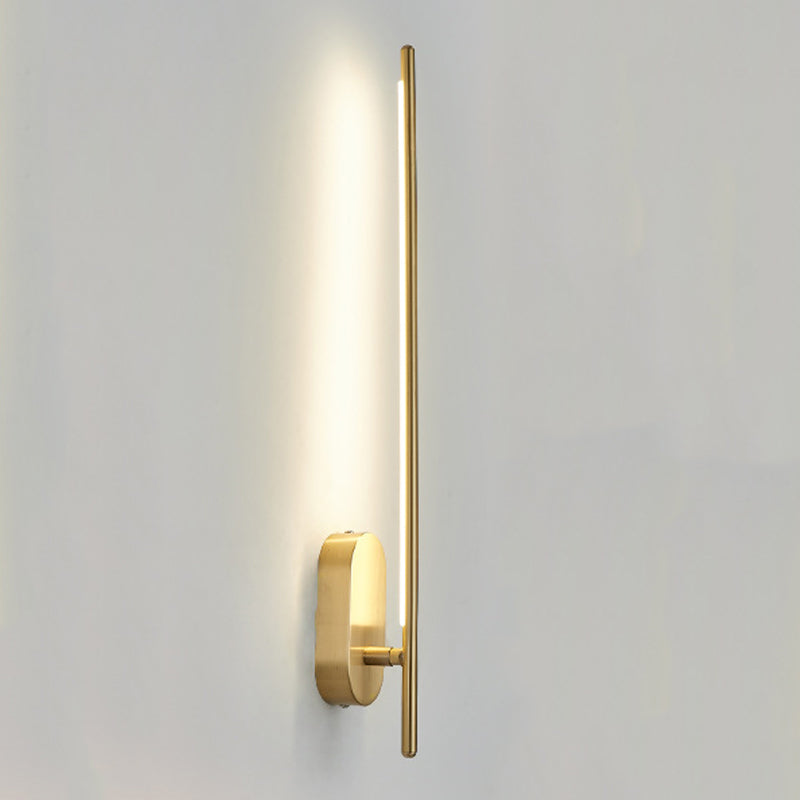 Nordic Style Messing Wandleuchte gerade LED -Wandleuchte für Wohnzimmer