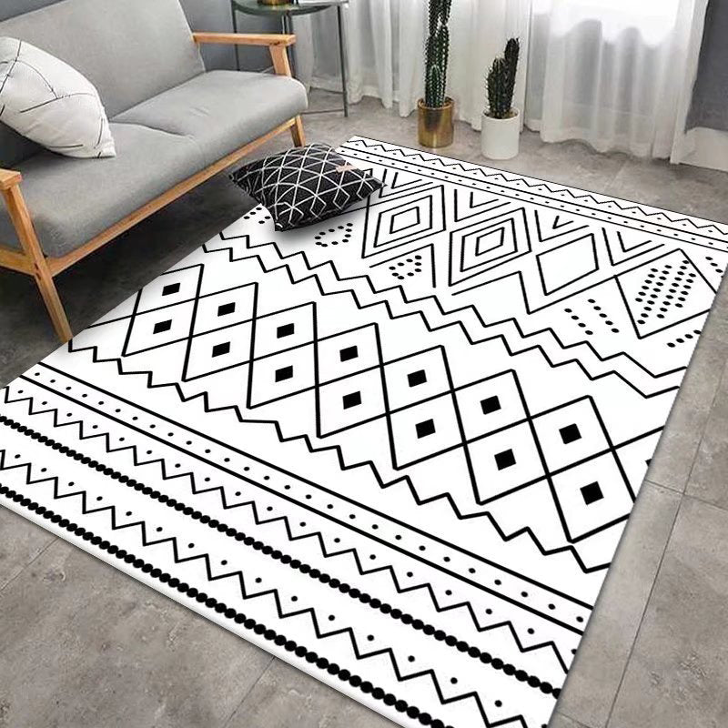 Morocco Carpet Southwestern Pattern Rug Polyester Pet Friendly Indoor Carpet