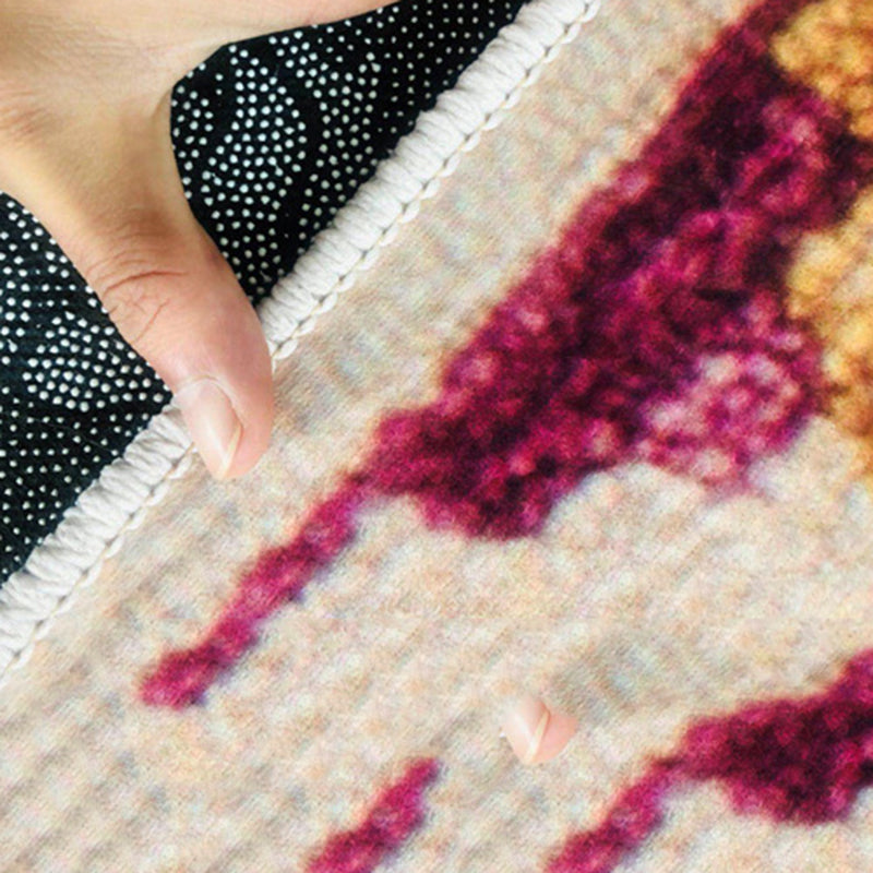 Kids Game Controller Pattern Carpet Polyester Area Rug Stain Resistant Rug for Living Room