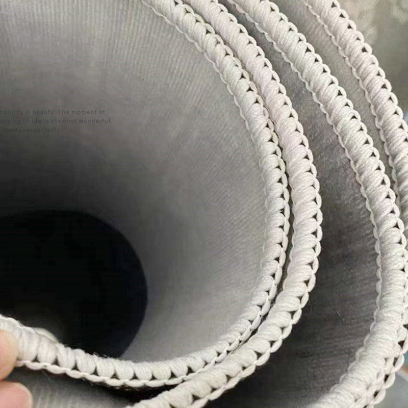 Alfombra moderna poliéster alfombra marginada irregular alfombra lavable para decoración de la sala de estar