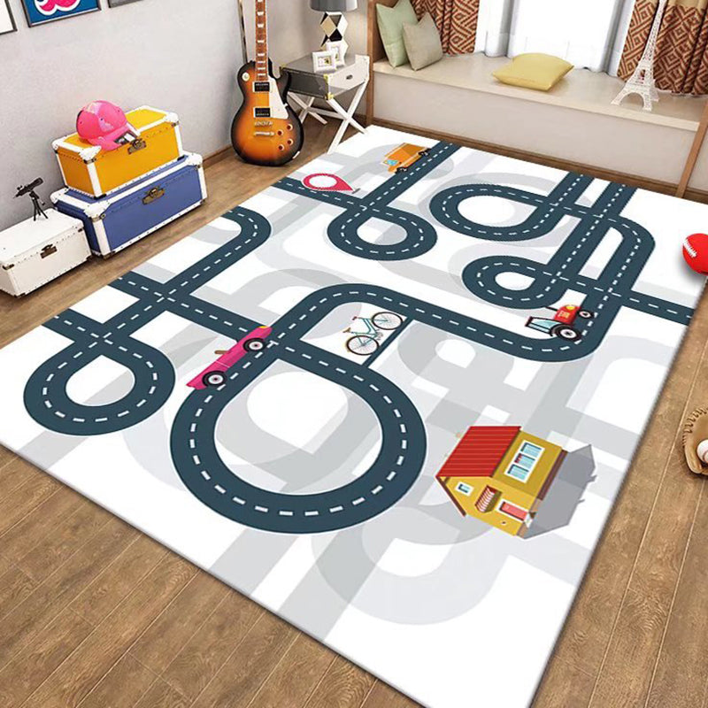 Game Theme Carpet Modern Polyester Rug Washable Indoor Rug for Home Decoration