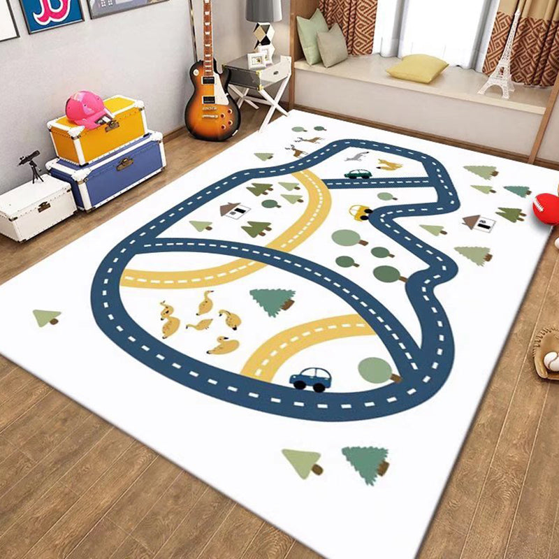 Game Theme Carpet Modern Polyester Rug Washable Indoor Rug for Home Decoration