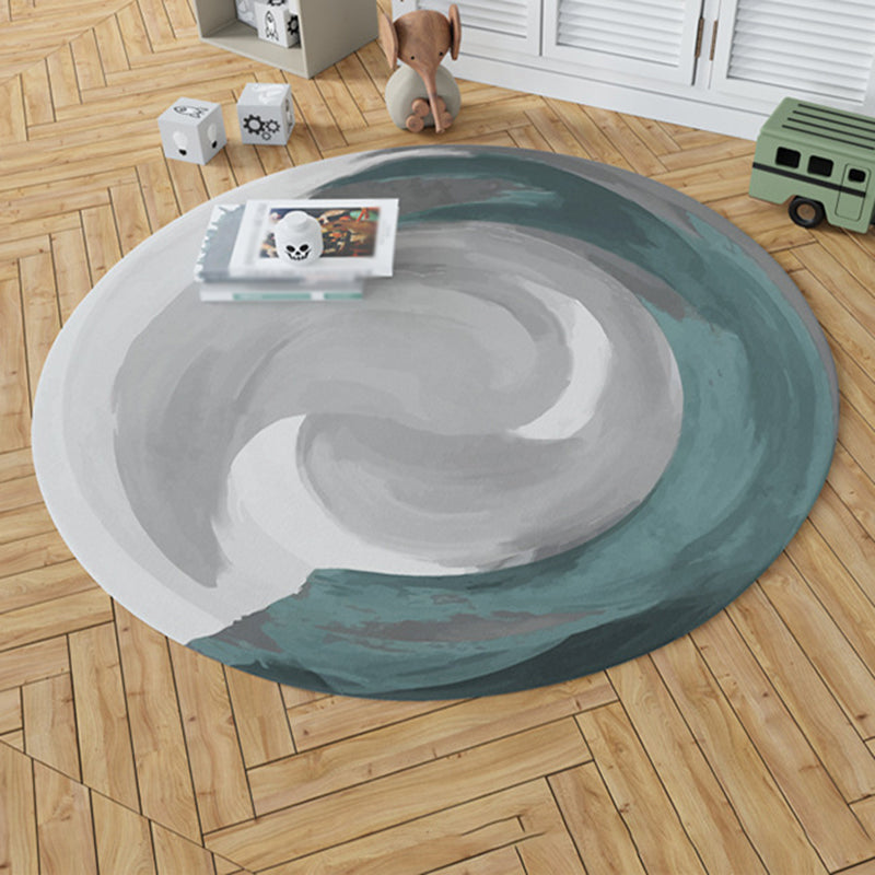 Tapis de tapis de zone moderne de couleur lumière polyester