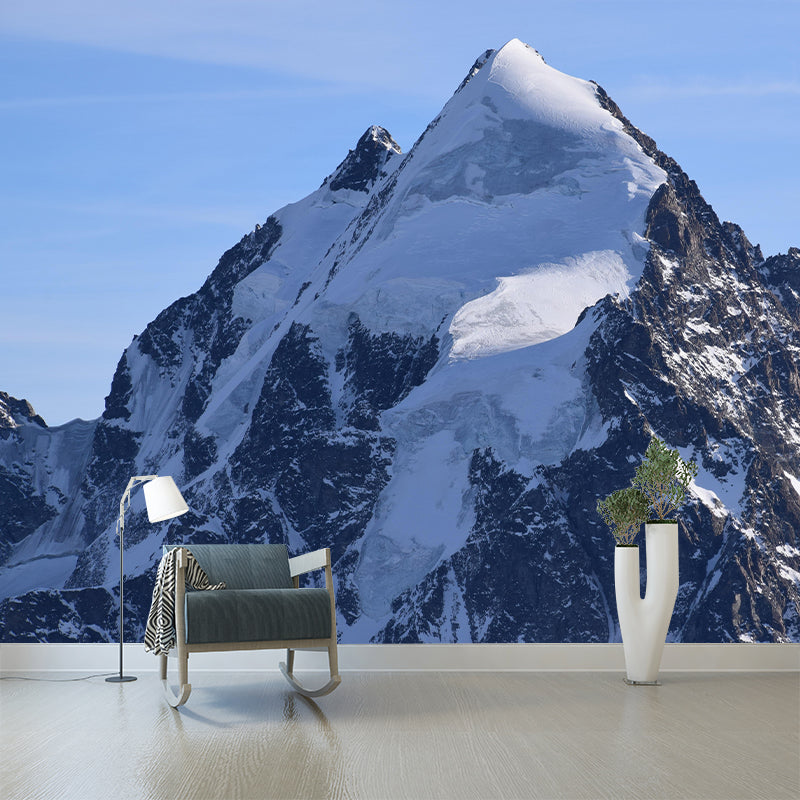 Horizontal Photography Mountain Landscapes Mural Eco-friendly Wallpaper for Home