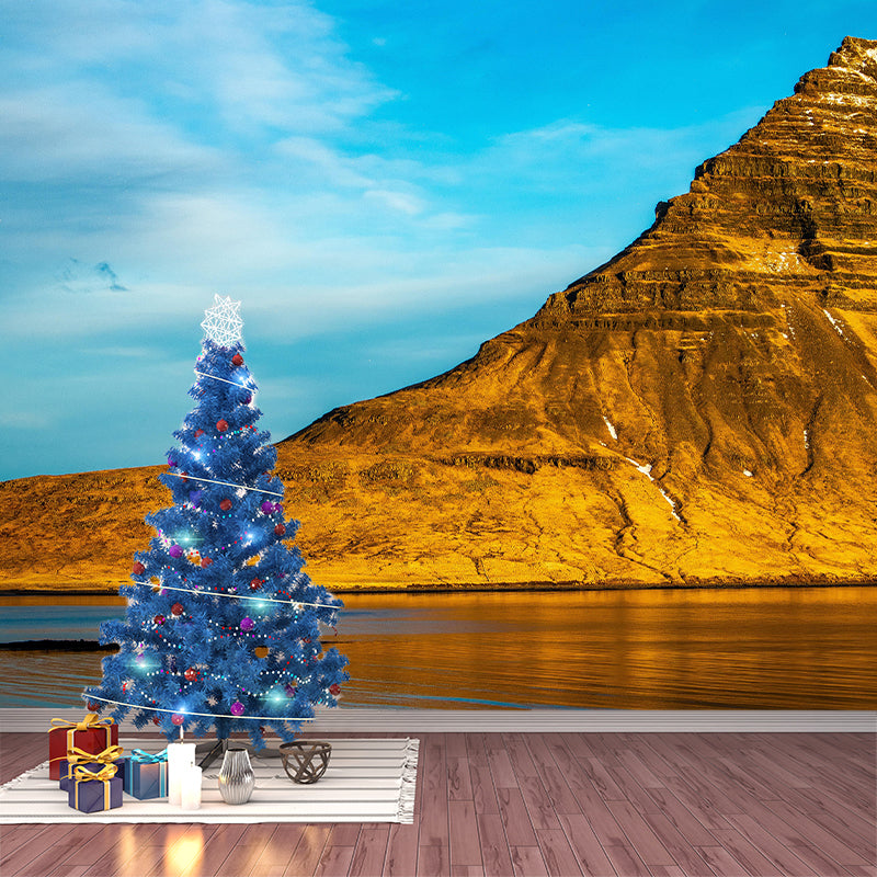 Environment Friendly Mountain Mural Eco-friendly Wallpaper for Home Decor