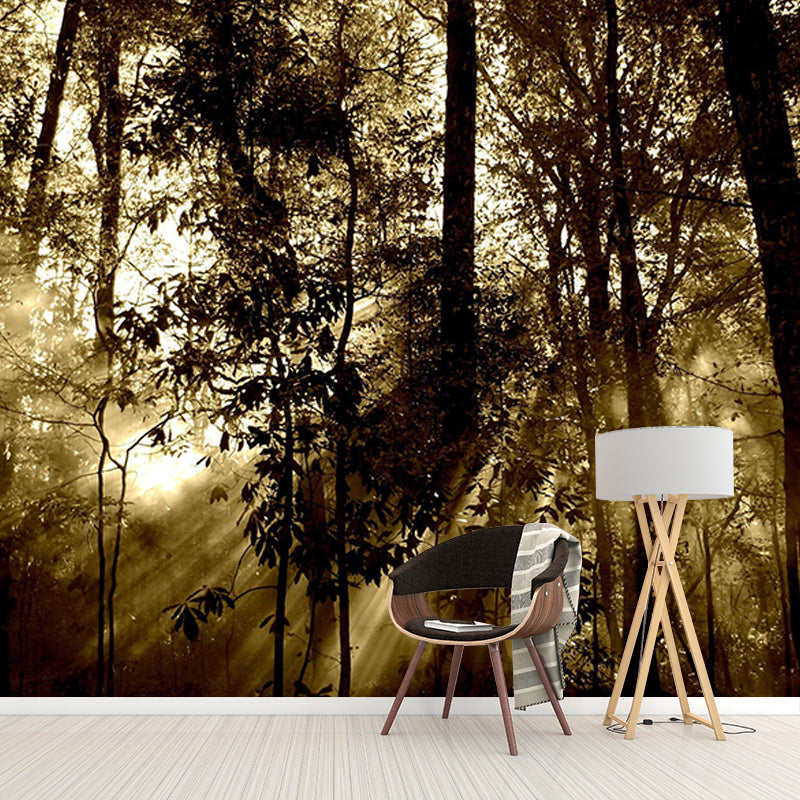 Forest Mildew Resistant Mural Wallpaper Sleeping Room Wall Mural