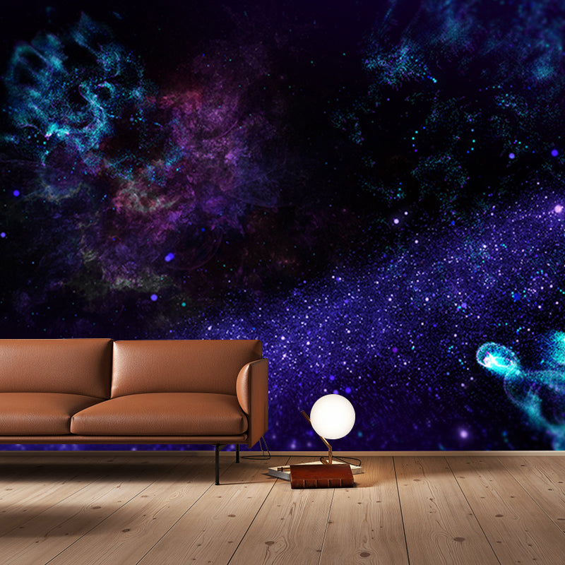 Photography Stain Resistant Mural Wallpaper Universe Living Room Wall Mural