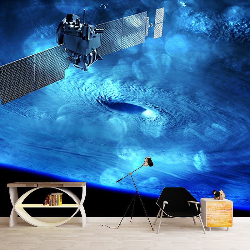 Dark Color Wall Mural Wallpaper Universe Sitting Room Wall Mural