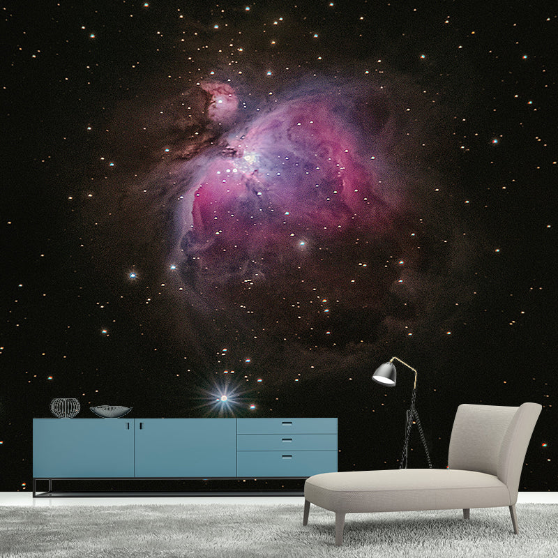 Mildew Resistant Wall Cosmic Galaxy Wallpaper Indoor Wall Mural