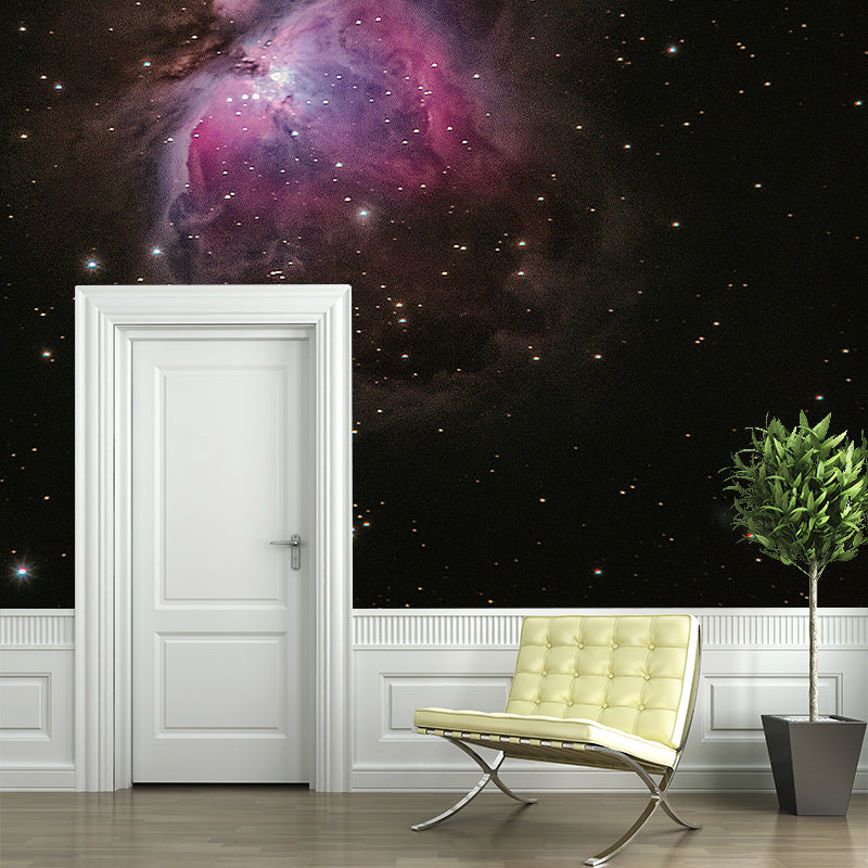 Mildew Resistant Wall Cosmic Galaxy Wallpaper Indoor Wall Mural