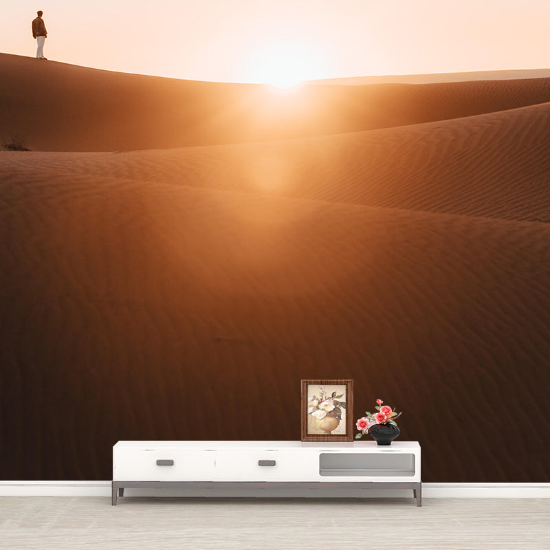 Fancy Wall Mural Mildew Resistant Wall Huge Desert Wallpaper Sleeping Room Wall Mural