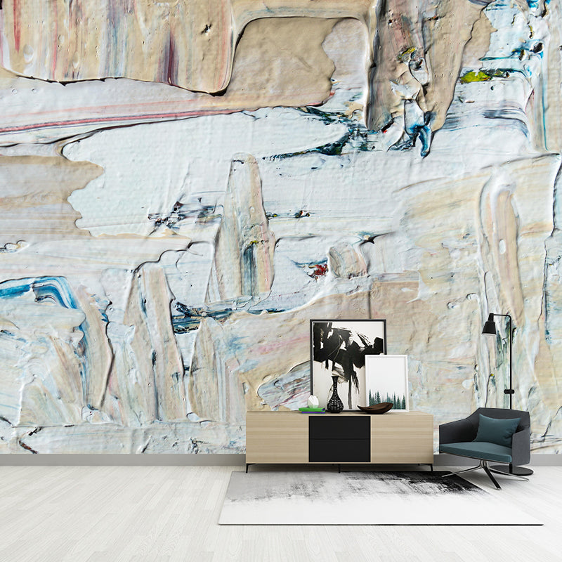 Oil Painting Mildew Resistant Wall Abstract Pattern Wallpaper Sitting Room Wall Mural