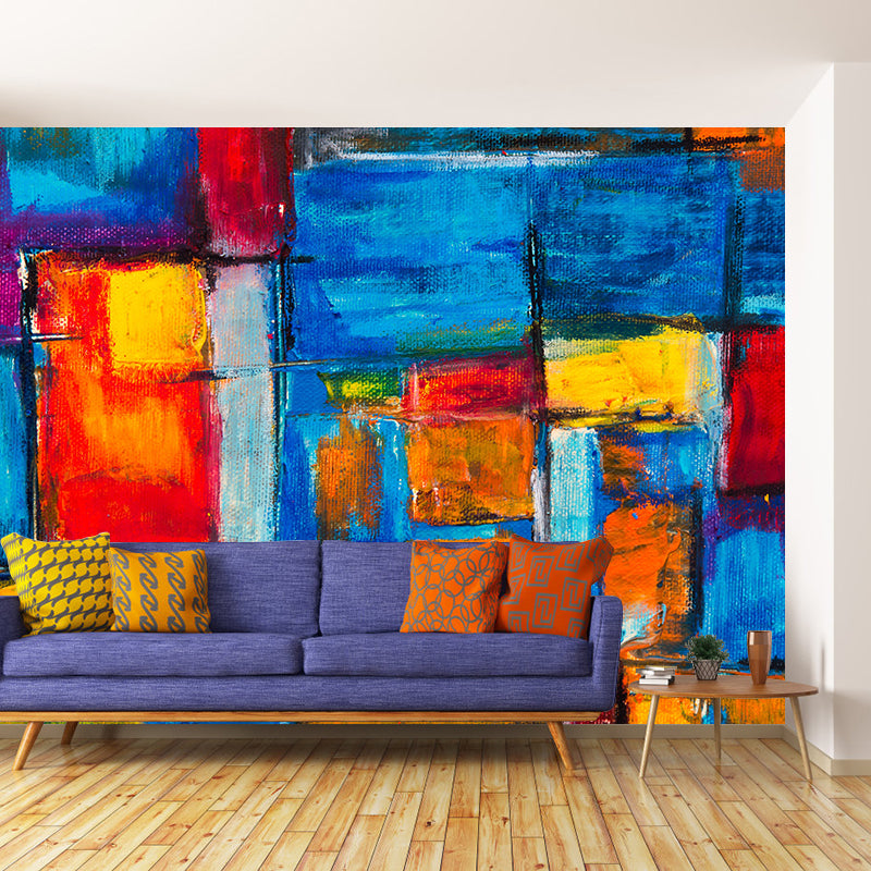 Oil Painting Art Abstract Pattern Mildew Resistant Wall Wallpaper Living Room Wall Mural