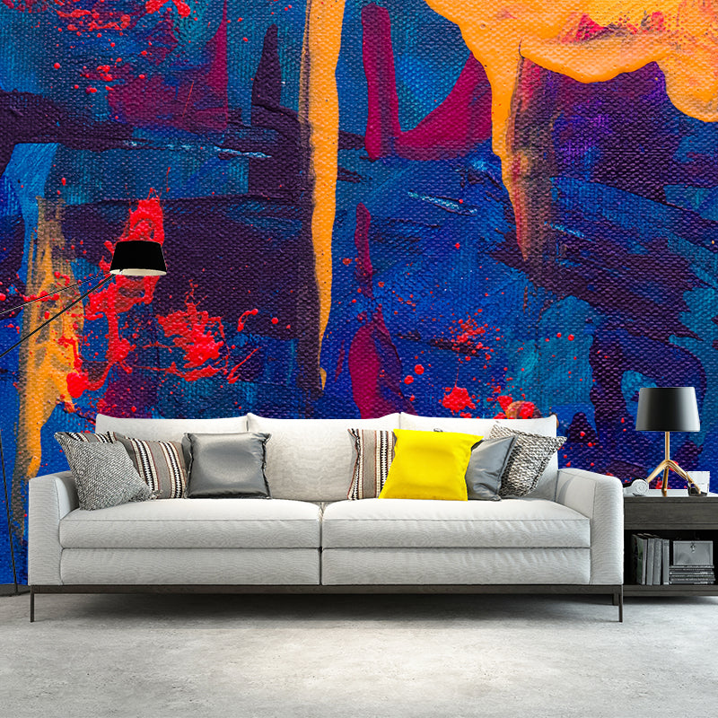 Oil Painting Art Abstract Pattern Mildew Resistant Wall Wallpaper Living Room Wall Mural