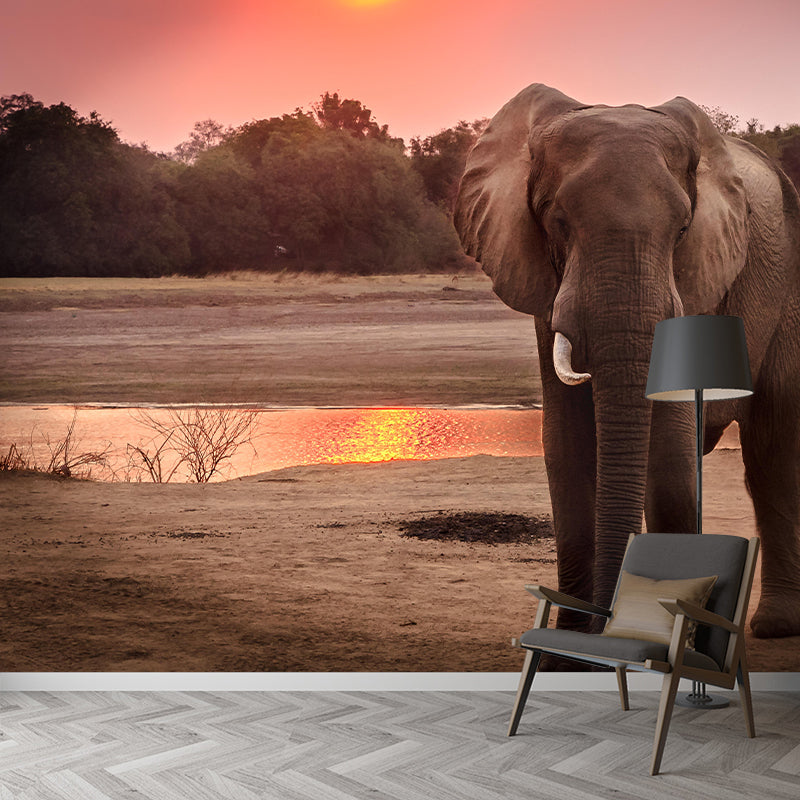 Giraffe Print Mildew Resistant Wall Mural Wild Animal Wallpaper Wall Murals for Home