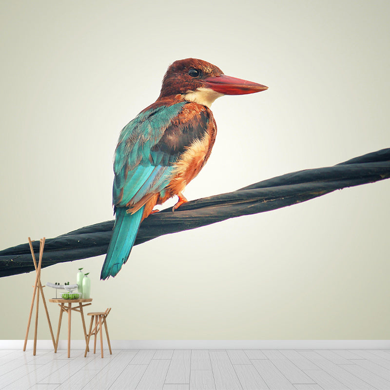 Deer Print Mildew Resistant Wall Mural Wild Animal Wallpaper Interior Wall Mural