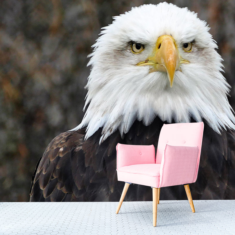 Deer Print Mildew Resistant Wall Mural Wild Animal Wallpaper Interior Wall Mural