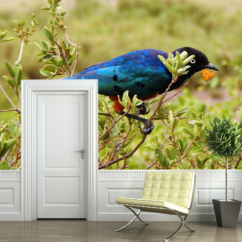 Bird Mildew Resistant Wall Mural Wild Animal Wallpaper Sitting Room Wall Mural