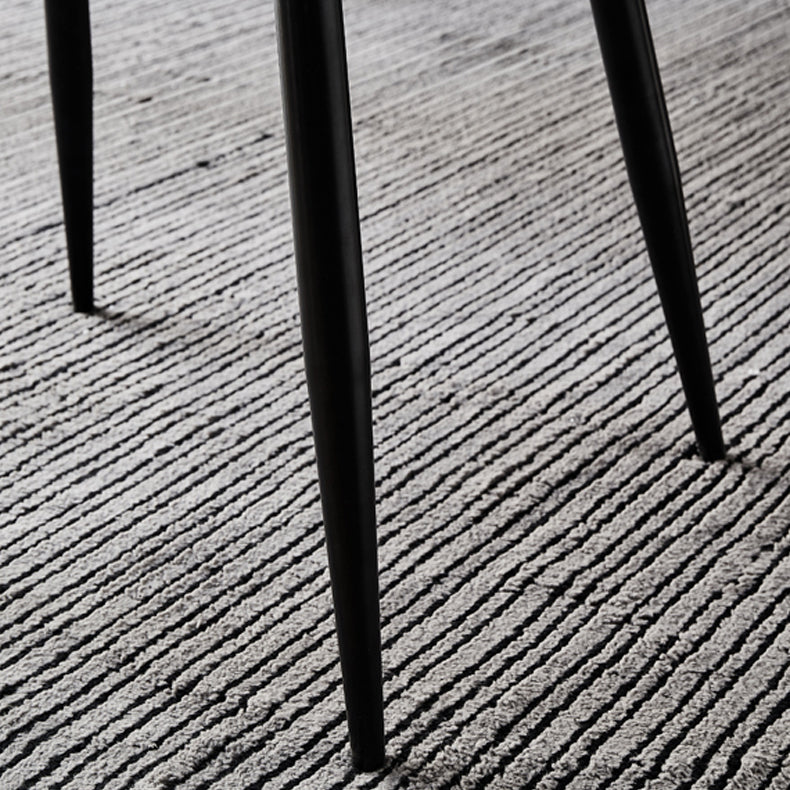 1/3/4/5/7 PCS Metal Modern Dining Room Ensemble avec table rectangle et chaises