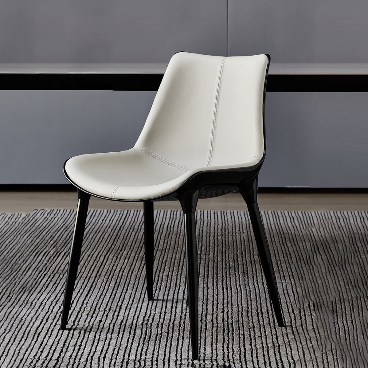 1/3/4/5/7 PCS Metal Modern Dining Room Ensemble avec table rectangle et chaises