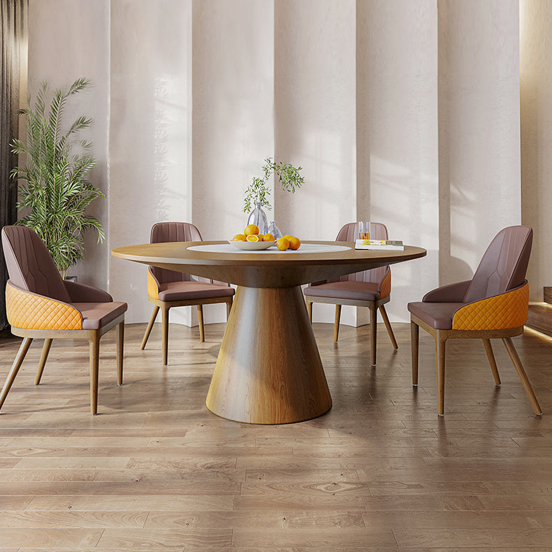 1/4/5/6/7 PCS ASCHOOLS -Esszimmer Set mit runden Tisch modern