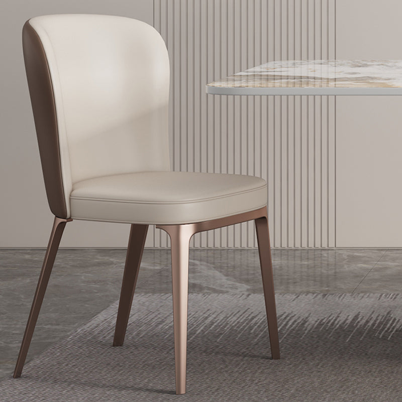 1/4/5/6 Stücke Luxus -Ess -Set mit Steintisch und Lederstühlen Esseet Set