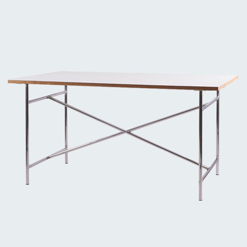 Modern Wood Rectangle Dining Table Standard Kitchen Dining Table with 4 Legs