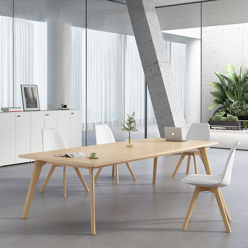 Meubles de salle à manger de style de simplicité de table de dinette de rectangle avec 4 jambes