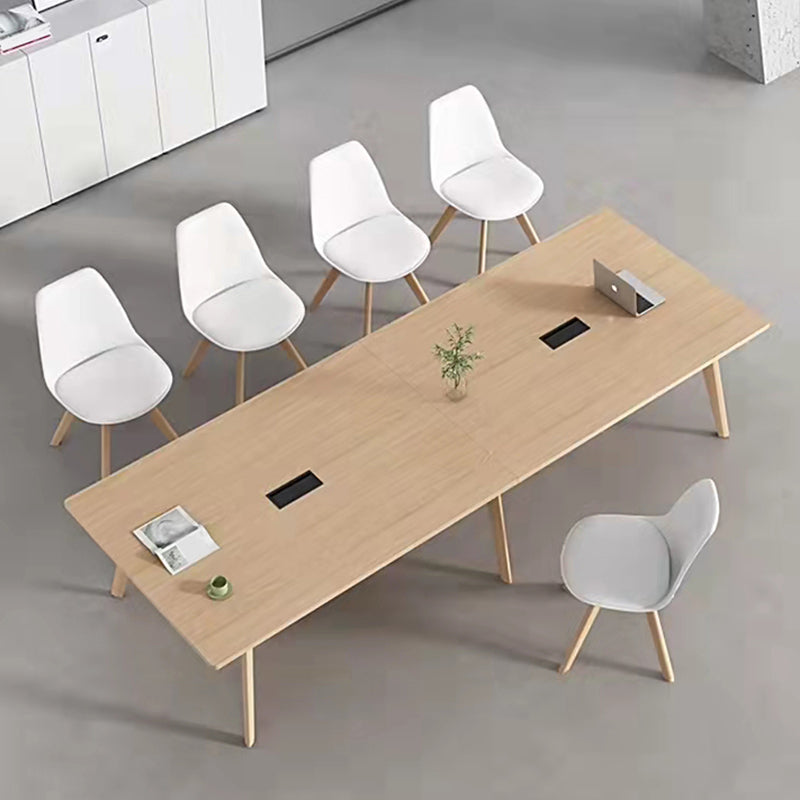 Meubles de salle à manger de style de simplicité de table de dinette de rectangle avec 4 jambes