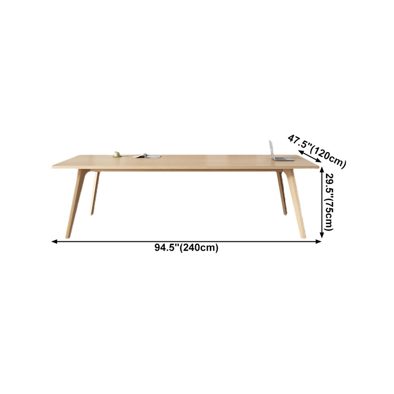 Meubles de salle à manger de style de simplicité de table de dinette de rectangle avec 4 jambes