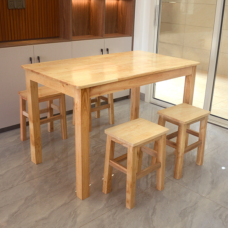 Industrial Solid Wood Dining Table Kitchen Standard Dining Table with 4 Legs