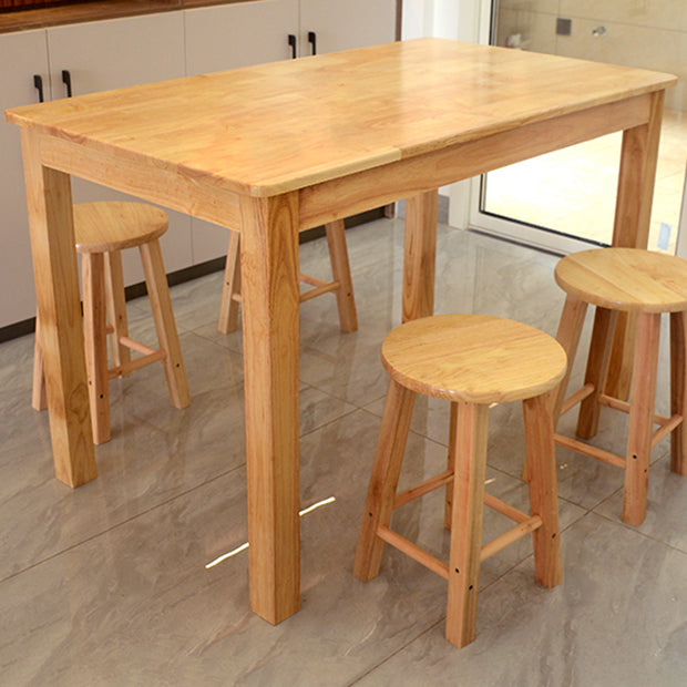Industrial Solid Wood Dining Table Kitchen Standard Dining Table with 4 Legs