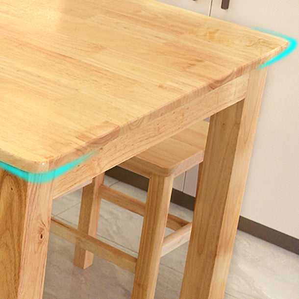 Industrial Solid Wood Dining Table Kitchen Standard Dining Table with 4 Legs