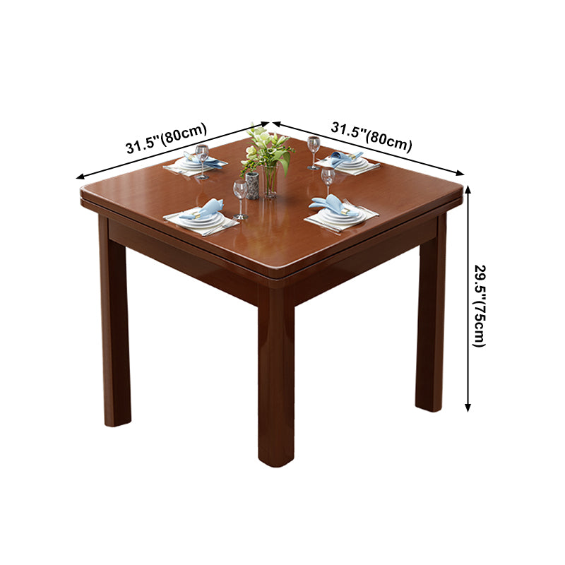 Industrial Quadratbrauner Esstisch Massivholz Standard Esstisch für Küche