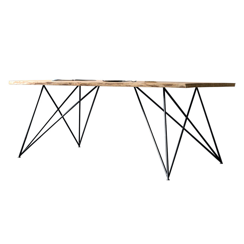 Traditional Luxury Rectangle Furniture Pine Solid Wood Dining Side Table