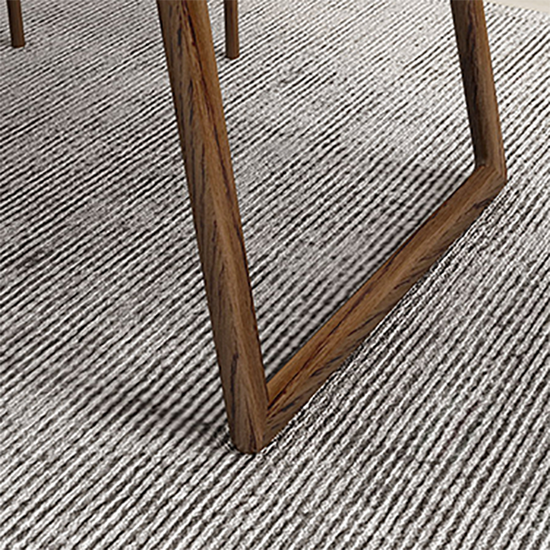Rectangle Industrial Dining Table Solid Wood Fixed Table for Kitchen