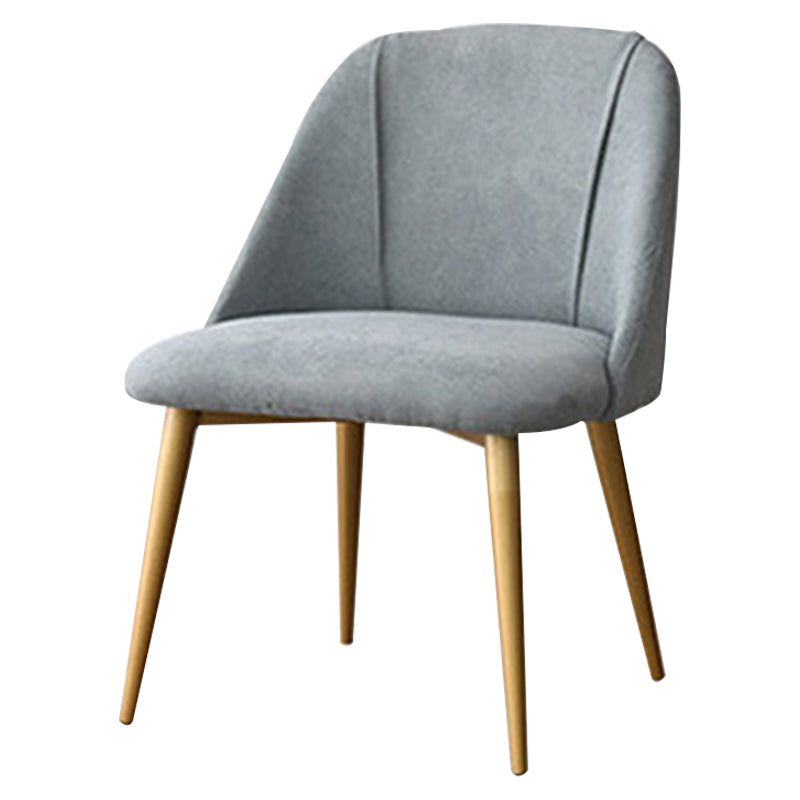 Sillas de comedor sin brazos contemporáneas de metal Silla mate Parsons de tela para Brasserie