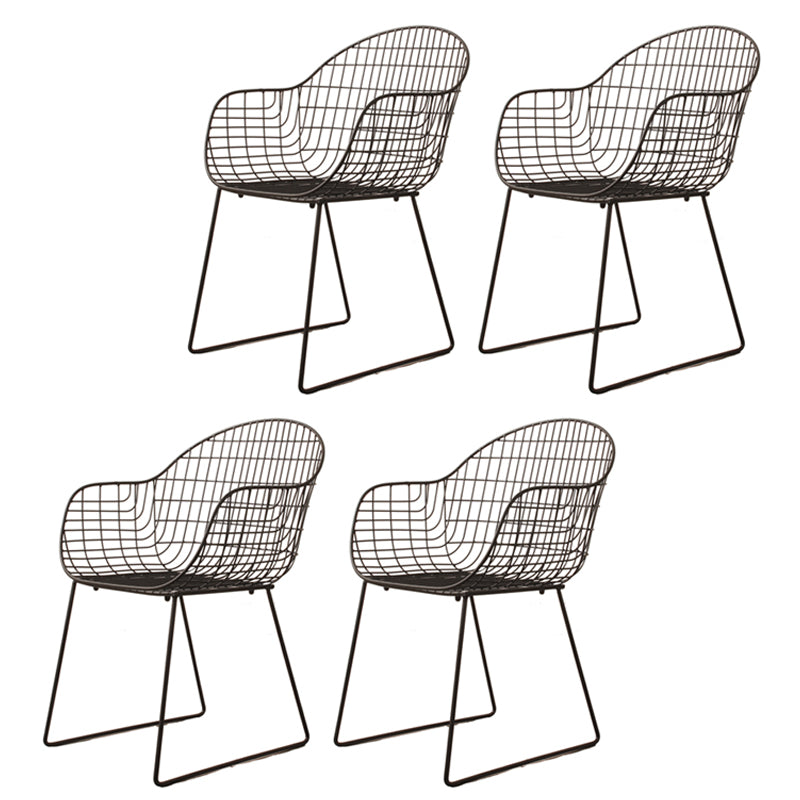 El cuero moderno de la PU que cena el metal de las sillas cena los sillones para el uso del restaurante