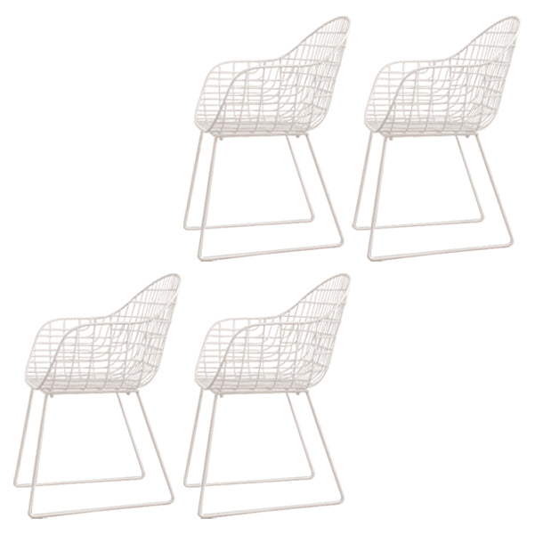 El cuero moderno de la PU que cena el metal de las sillas cena los sillones para el uso del restaurante