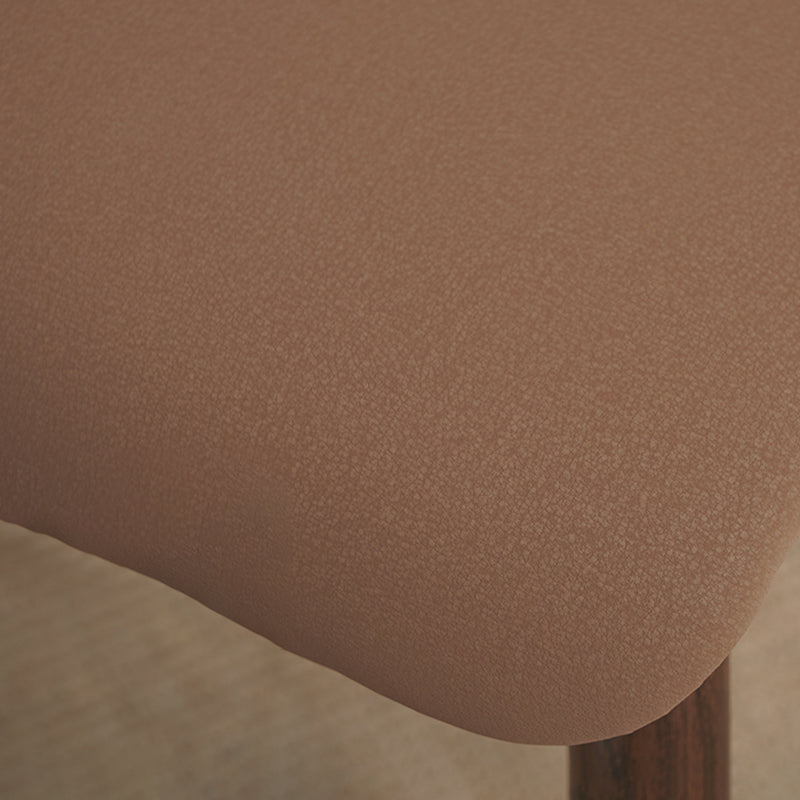 Nordic Style Dining Chairs Open Back Armless Chair for Kitchen with Metal Legs