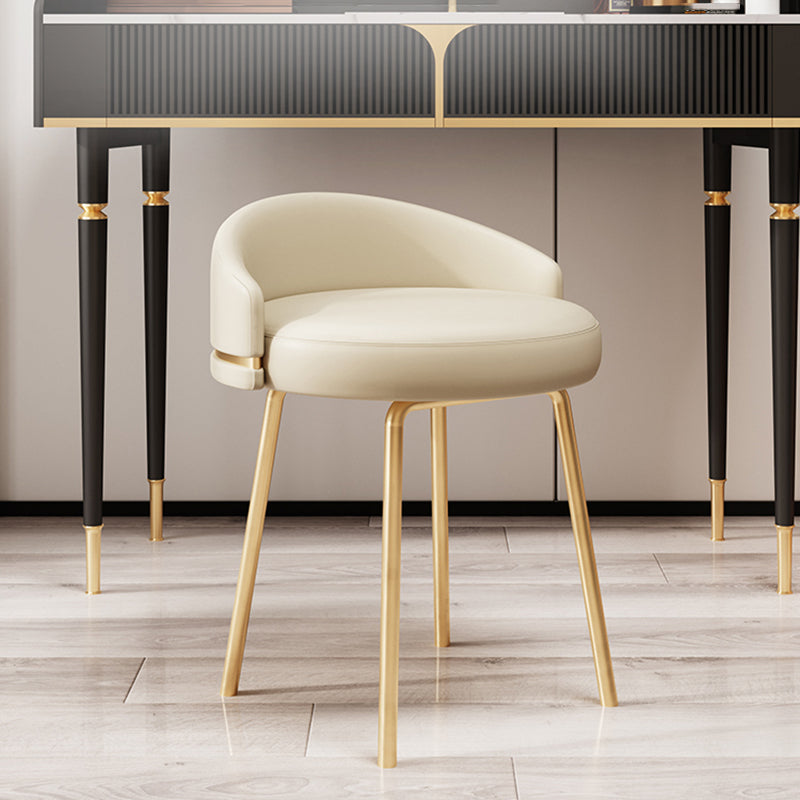 Eigentijdse stijl eetstoelen armloze stoel voor keuken met metalen benen