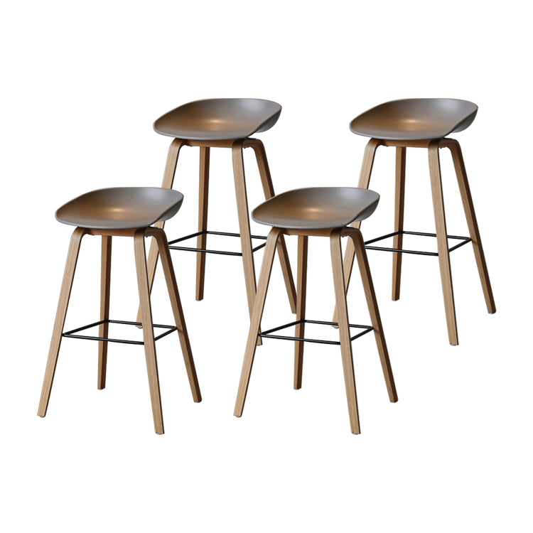 Sgabello da bar per interni con sgabello in legno massiccio contemporaneo con corda per cucina