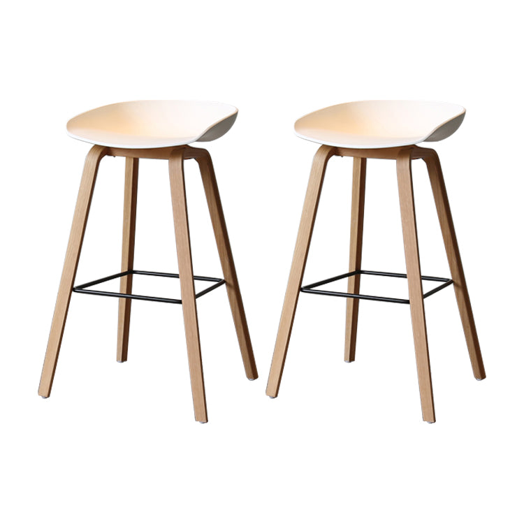 Sgabello da bar per interni con sgabello in legno massiccio contemporaneo con corda per cucina