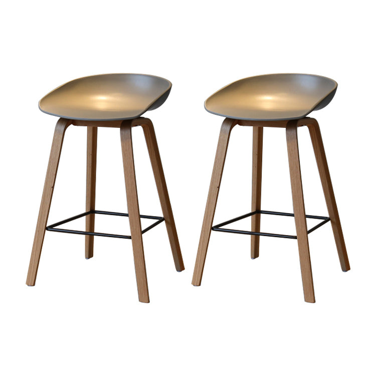 Sgabello da bar per interni con sgabello in legno massiccio contemporaneo con corda per cucina