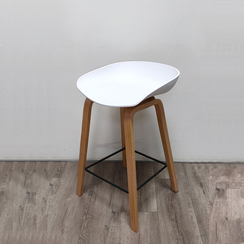 Sgabello da bar per interni con sgabello in legno massiccio contemporaneo con corda per cucina